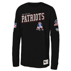 New England Patriots Youth Training Camp Long Sleeve T-Shirt - Black sale