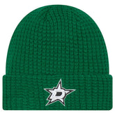 Dallas Stars New Era Waffle Cuffed Knit Hat - Kelly Green Hats