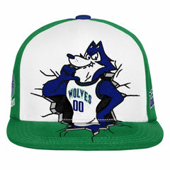 Minnesota Timberwolves Youth Mascot Snapback Hat - Green cheap