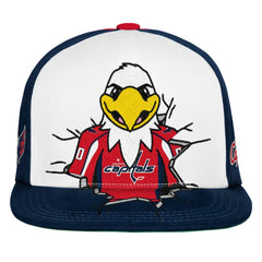 Washington Capitals Mitchell & Ness Youth Mascot Snapback Hat - Navy Hats