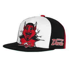 New Jersey Devils Mitchell & Ness Youth Mascot Snapback Hat - Red Jerseys