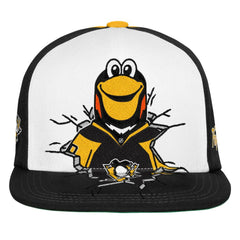 Pittsburgh Penguins Mitchell & Ness Youth Mascot Snapback Hat - Black Hats