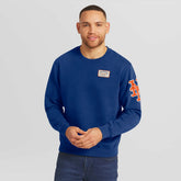 New York Mets Darius Rucker Collection Washed Crew Neck Pullover Sweatshirt Royal
