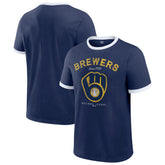 Milwaukee Brewers Darius Rucker Collection Washed Ringer T-Shirt Navy