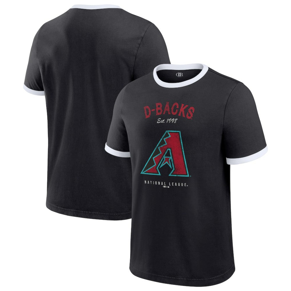 Arizona Diamondbacks Darius Rucker Collection Washed Ringer T-Shirt Black