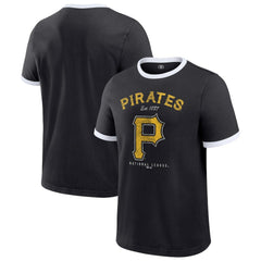 Pittsburgh Pirates Darius Rucker Collection Washed Ringer T-Shirt Black