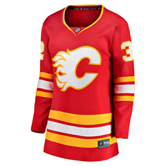 Dustin Wolf Calgary Flames Fanatics Women's Home Breakaway Jersey - Red Jerseys