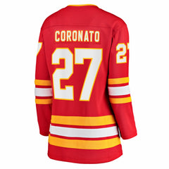 Matt Coronato Calgary Flames Fanatics Women's Home Breakaway Jersey - Red Jerseys