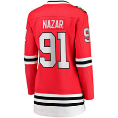 Frank Nazar Chicago Blackhawks Fanatics Women's Home Breakaway Jersey - Red Jerseys