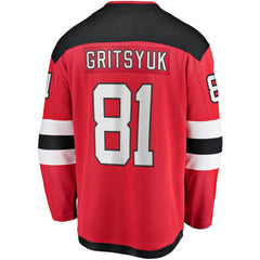 Arseny Gritsyuk New Jersey Devils Fanatics Home Breakaway Jersey - Red Jerseys