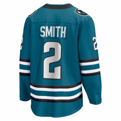 Will Smith San Jose Sharks Fanatics Home Breakaway Jersey - Teal Jerseys