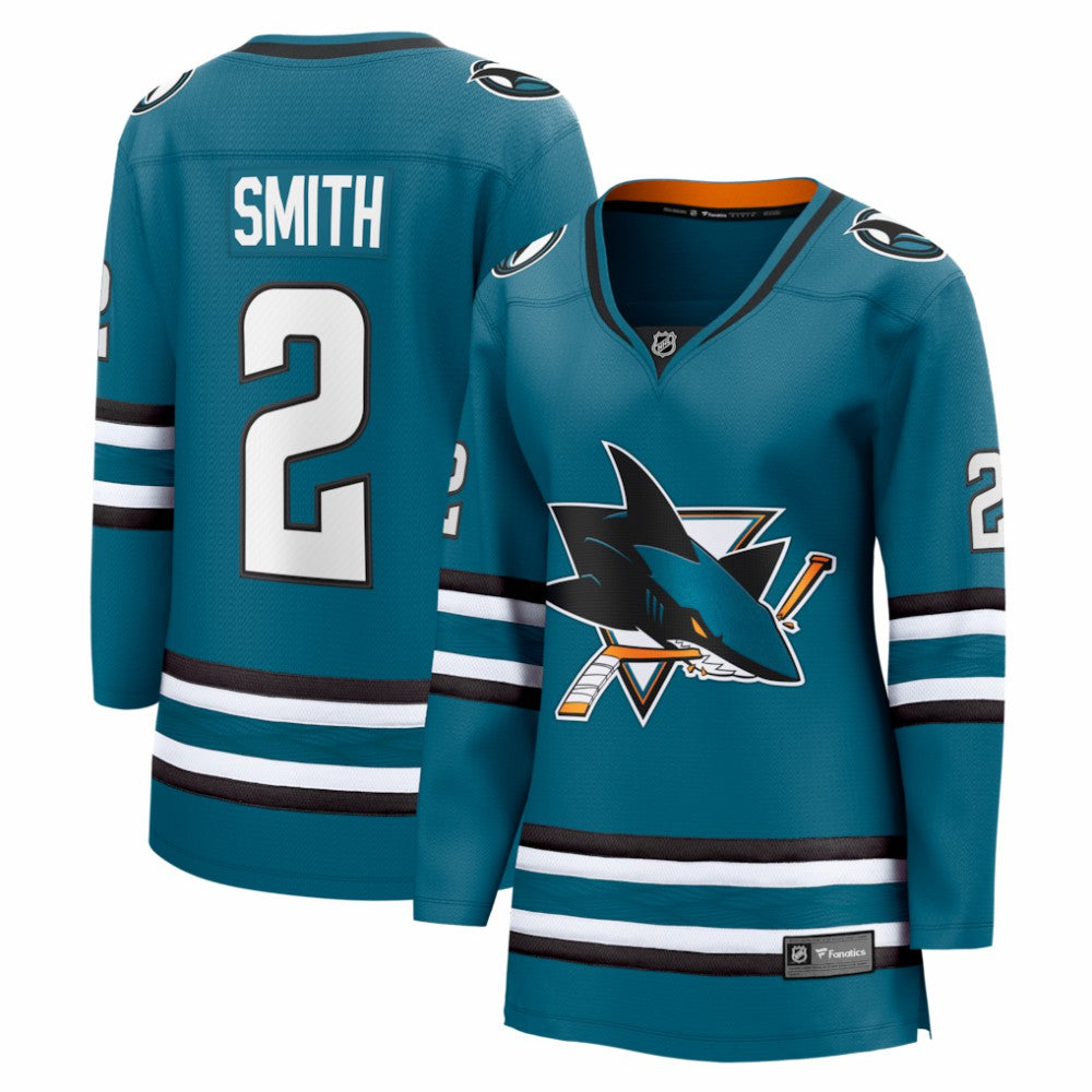 Will Smith San Jose Sharks Fanatics Women's Home Breakaway Jersey - Teal Jerseys