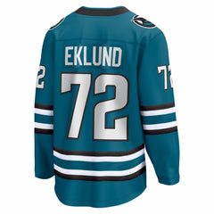 William Eklund San Jose Sharks Fanatics Home Breakaway Jersey - Teal Jerseys
