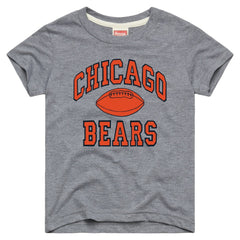 Chicago Bears Homage Youth Gridiron Tri-Blend T-Shirt - Gray for sale