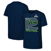 Seattle Seahawks Youth Super Bowl LX Champions Hometown Collection T-Shirt - College Navy discount