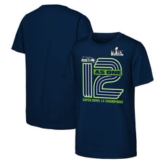 Seattle Seahawks Youth Super Bowl LX Champions Hometown Collection T-Shirt - College Navy discount