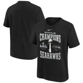 Seattle Seahawks Youth Super Bowl LX Champions Locker Room Trophy Collection Replica T-Shirt - Black online