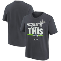 Seattle Seahawks Youth Super Bowl LX Champions Parade T-Shirt - Charcoal cheap