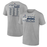 New England Patriots Super Bowl LX Big & Tall Roster T-Shirt - Heather Gray for sale
