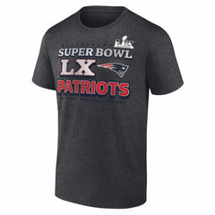 New England Patriots Super Bowl LX Big & Tall Battle Prep T-Shirt - Heather Charcoal outlet