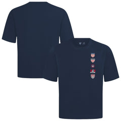 USMNT Levelwear Luxe Signature Knit Timeline T-Shirt for sale - Navy