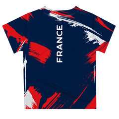 France National Team Vive La Fete Infant Paint Brush T-Shirt for sale - Navy