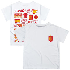 Spain National Team Vive La Fete Infant Impressions Artwork T-Shirt for sale - White
