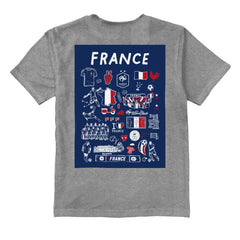 France National Team Vive La Fete Toddler Impressions Artwork T-Shirt for sale - Gray