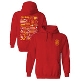 Spain National Team Vive La Fete Women's Impressions Artwork Hoodie - Red discount