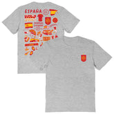 Spain National Team Vive La Fete Women's Impressions Artwork Fitted T-Shirt for sale - Gray