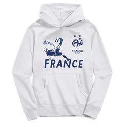 France National Team Vive La Fete Youth Chilena Style Hoodie for sale - White