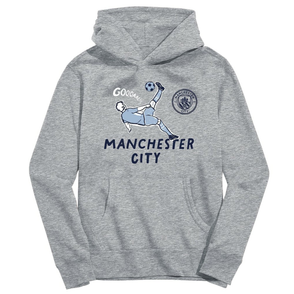 Manchester City Vive La Fete Youth Chilena Style Hoodie Discount - Gray