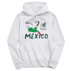 Mexico National Team Vive La Fete Youth Chilena Style Hoodie for sale - White