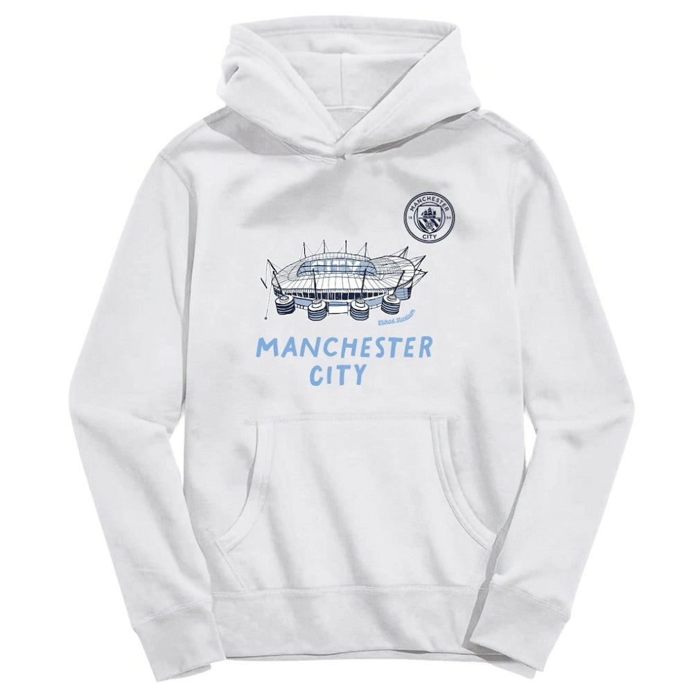 Manchester City Vive La Fete Youth Stadium Style Hoodie - White cheap