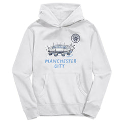 Manchester City Vive La Fete Youth Stadium Style Hoodie Discount - White