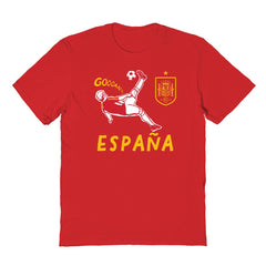 Spain National Team Vive La Fete Youth Chilena Style T-Shirt for sale - Red