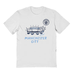 Manchester City Vive La Fete Youth Chilena Style T-Shirt Discount - White