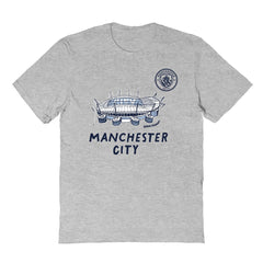 Manchester City Vive La Fete Youth Chilena Style T-Shirt Discount - Gray