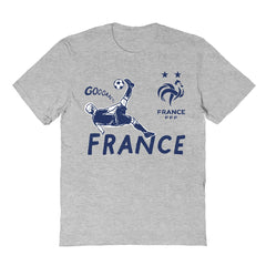 France National Team Vive La Fete Youth Chilena Style T-Shirt - Gray sale