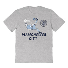 Manchester City Vive La Fete Youth Chilena Style T-Shirt Discount - Gray