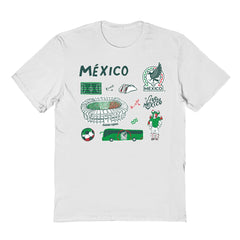 Mexico National Team Vive La Fete Youth Impressions Icons T-Shirt for sale - White