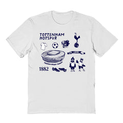 Tottenham Hotspur Vive La Fete Youth Impressions Icons T-Shirt - White outlet