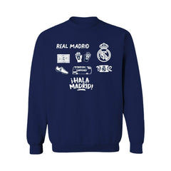 Real Madrid Vive La Fete Women's Impressions Icons Sweatshirt - Navy sale