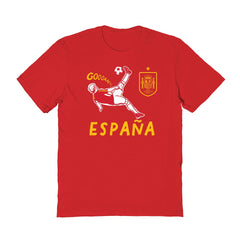 Spain National Team Vive La Fete Women's Chilena Style T-Shirt - Red discount