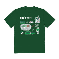 Mexico National Team Vive La Fete Women's Impressions Icons T-Shirt for sale - Green