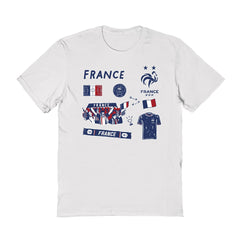 France National Team Vive La Fete Women's Impressions Icons T-Shirt - White for sale