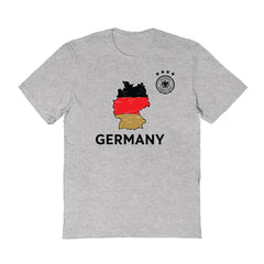 Germany National Team Vive La Fete Youth Map Style T-Shirt - Gray outlet