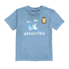 Julián Álvarez Argentina National Team Vive La Fete Youth Player Name & Number Chilena Style T-Shirt - Light Blue for sale