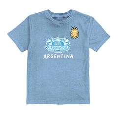 Julián Álvarez Argentina National Team Vive La Fete Youth Player Name & Number Stadium Style T-Shirt - Light Blue cheap