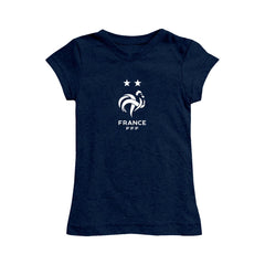 France National Team Vive La Fete Girls Toddler Color Badge Fitted T-Shirt for sale - Navy